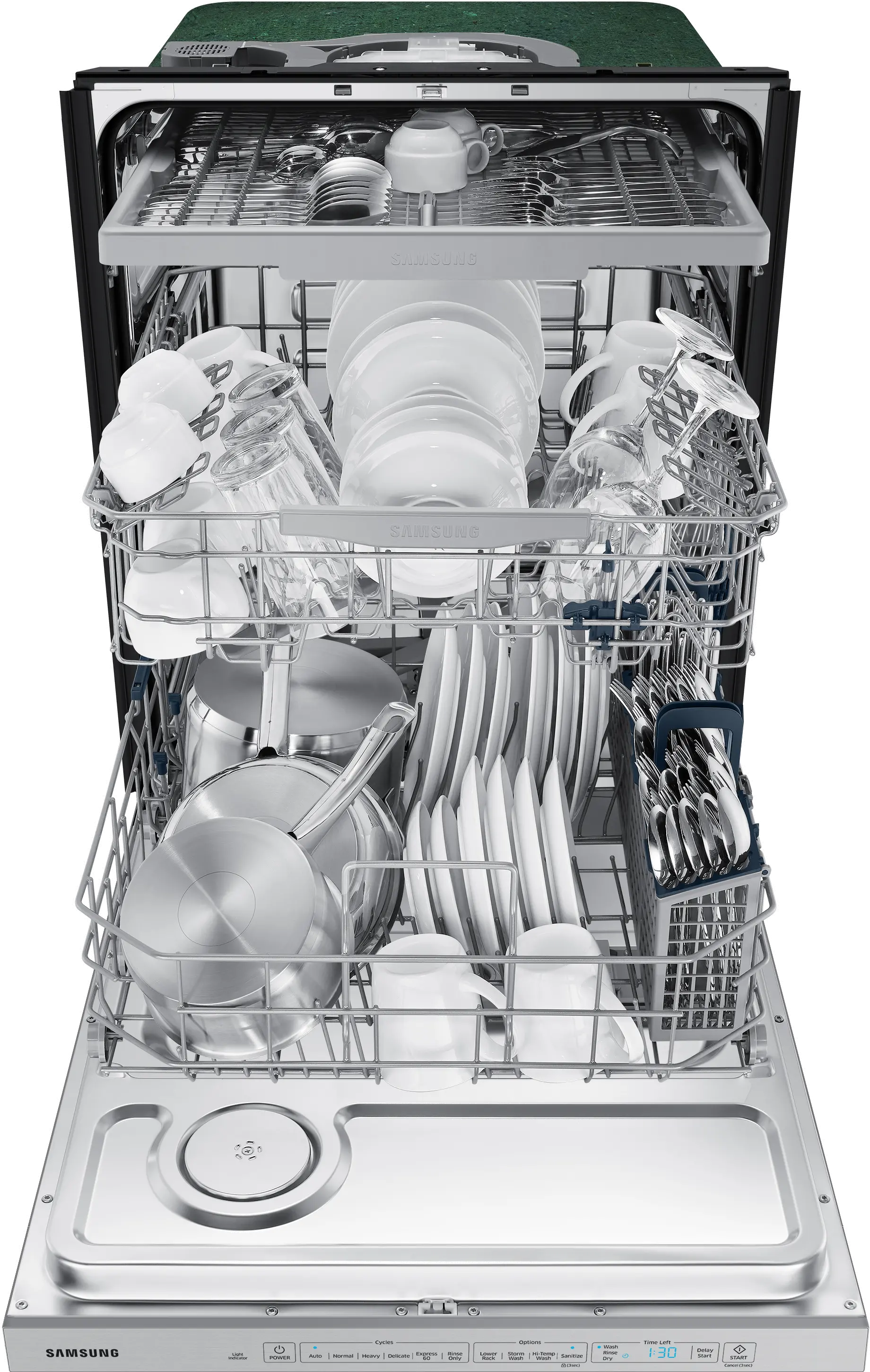 DW80R5060US Samsung Top Control Dishwasher - Stainless Steel-3