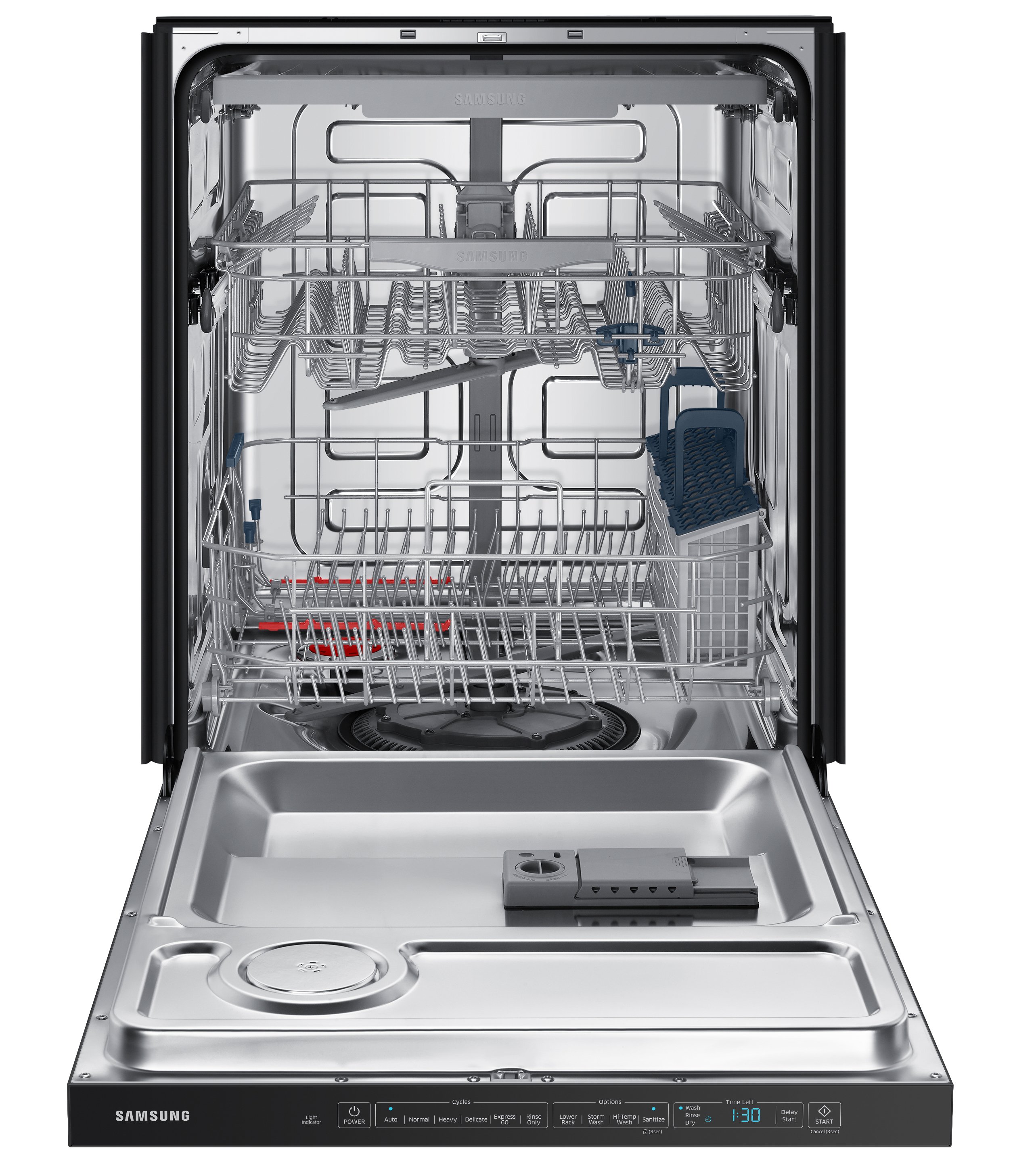DW80R5060UG Samsung 24 Inch StormWash Dishwasher - Black Stainless Steel-2