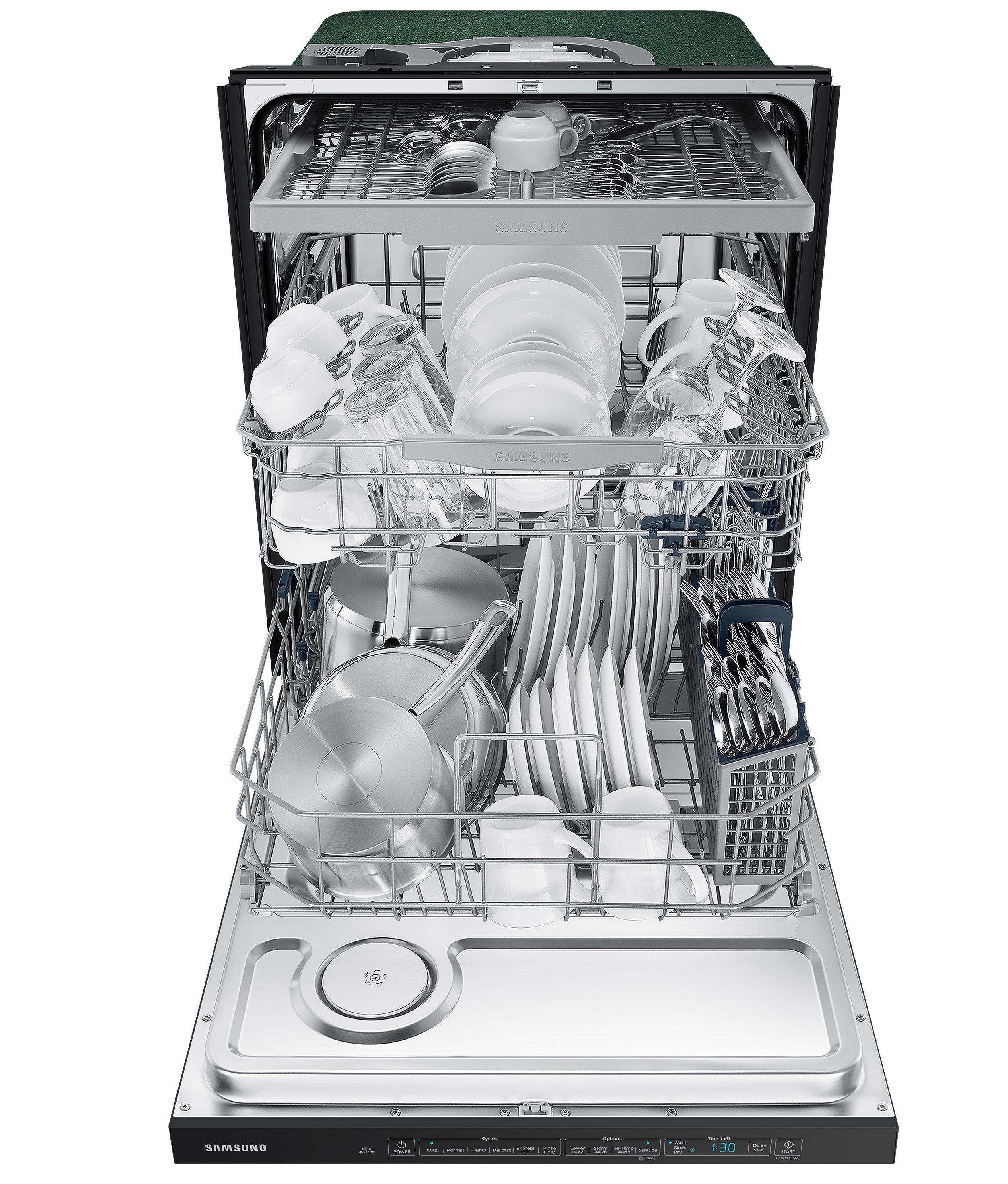 DW80R5060UG Samsung 24 Inch StormWash Dishwasher - Black Stainless Steel-4