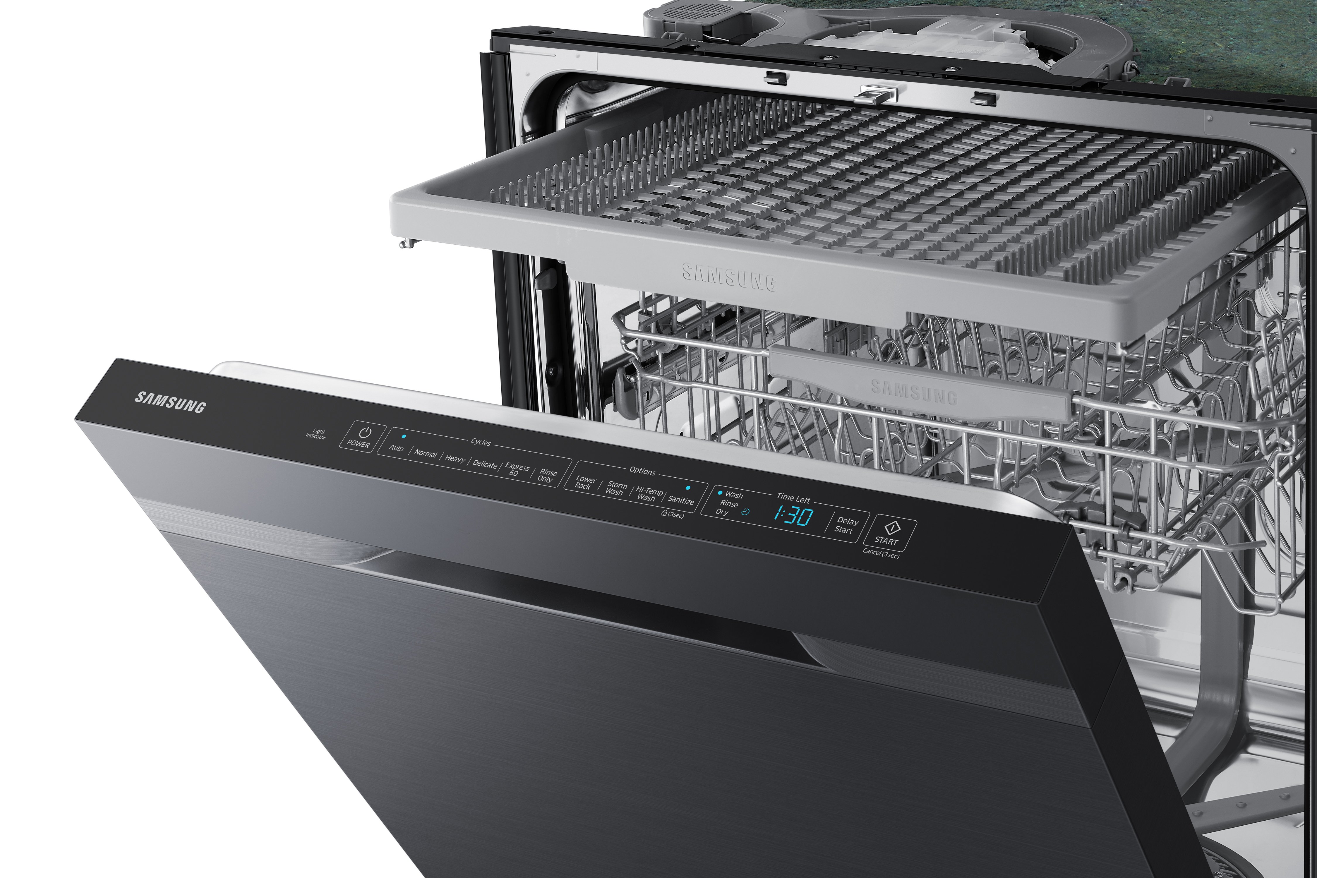 DW80R5060UG Samsung 24 Inch StormWash Dishwasher - Black Stainless Steel-7