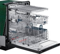 DW80R5061UG Samsung 24 Inch StormWash Dishwasher with Towel Handle - Black Stainless Steel-3