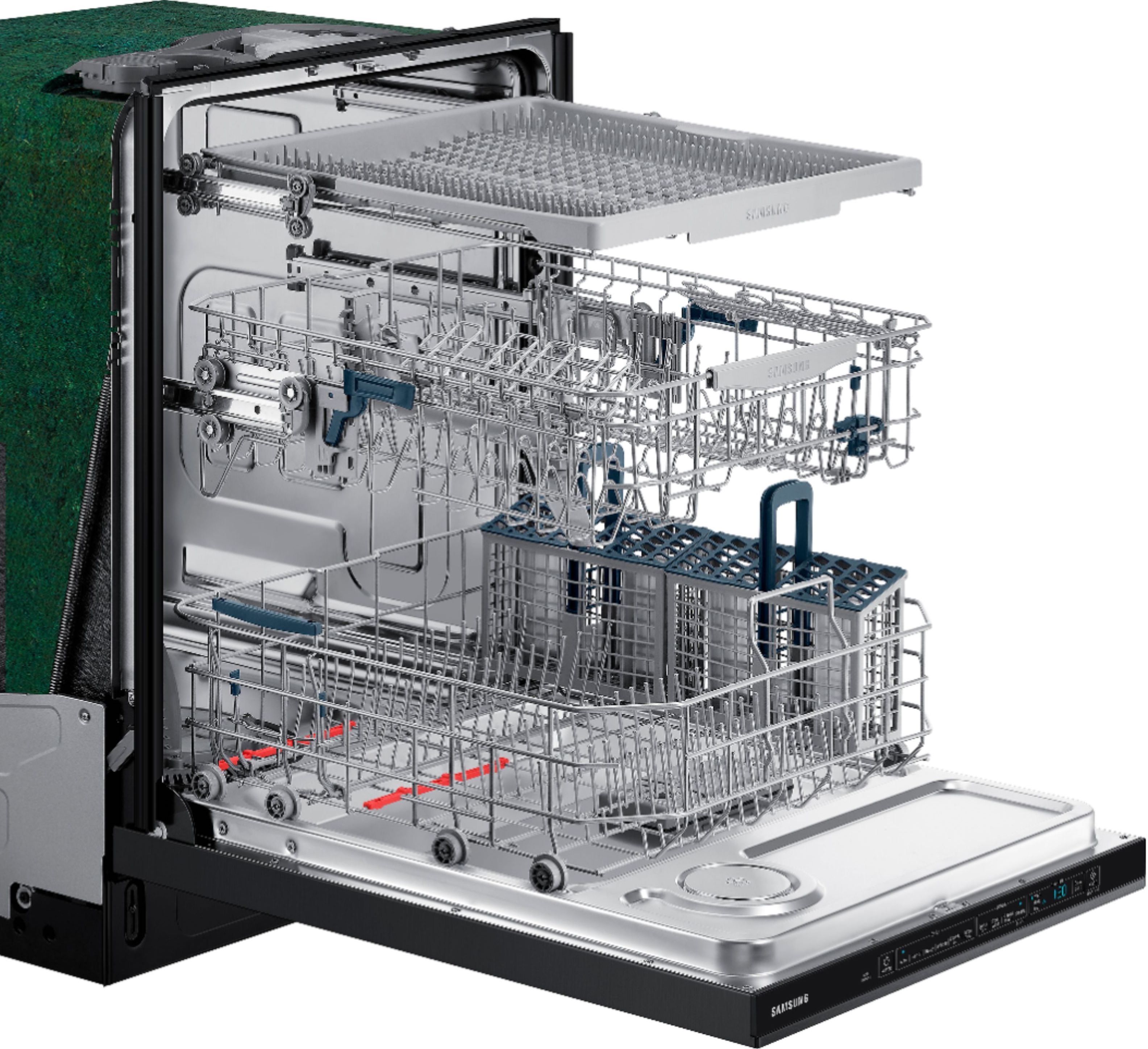 DW80R5061UG Samsung StormWash Dishwasher with Bar Handle - 24 Inch, Black Stainless Steel-3