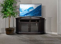 Transitional Black Corner TV Stand - Westwood-2