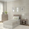 Gray Twin Headboard, Chest, and Nightstand Set - Somerset