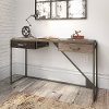 Rustic Gray Console Table with Drawers - Refinery