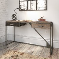 Rustic Gray Console Table with Drawers - Refinery