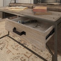 Rustic Gray Console Table with Drawers - Refinery-4