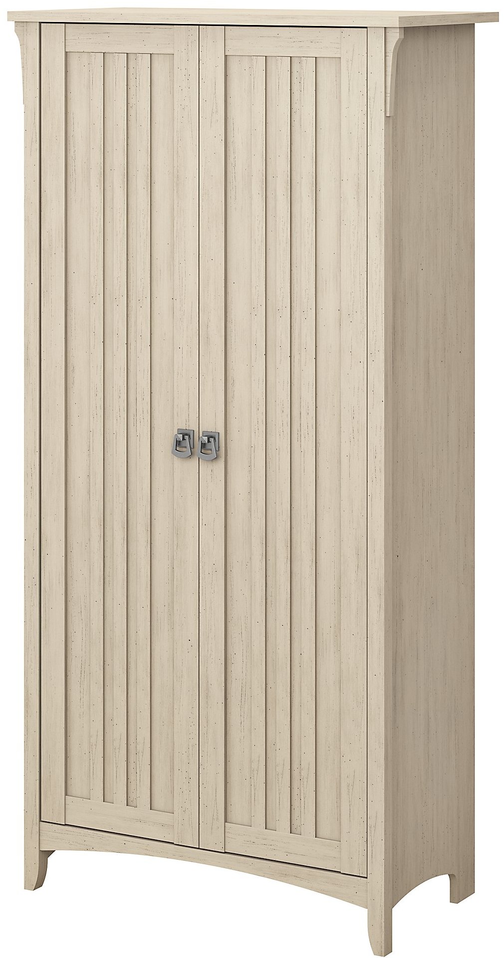 Salinas Antique White Tall Storage Cabinet-5