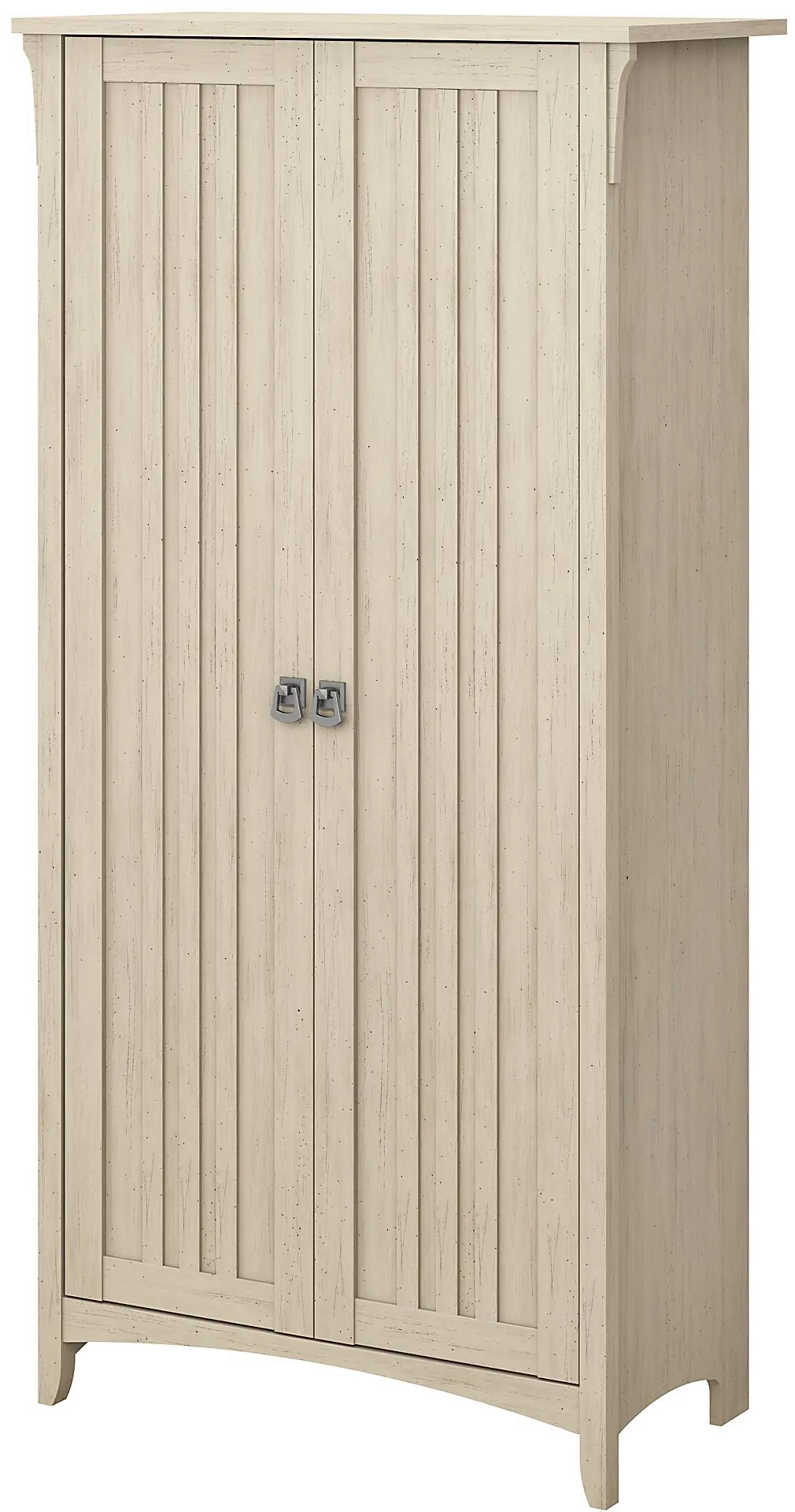 SAS332AW-03 Salinas Antique White Tall Storage Cabinet-5