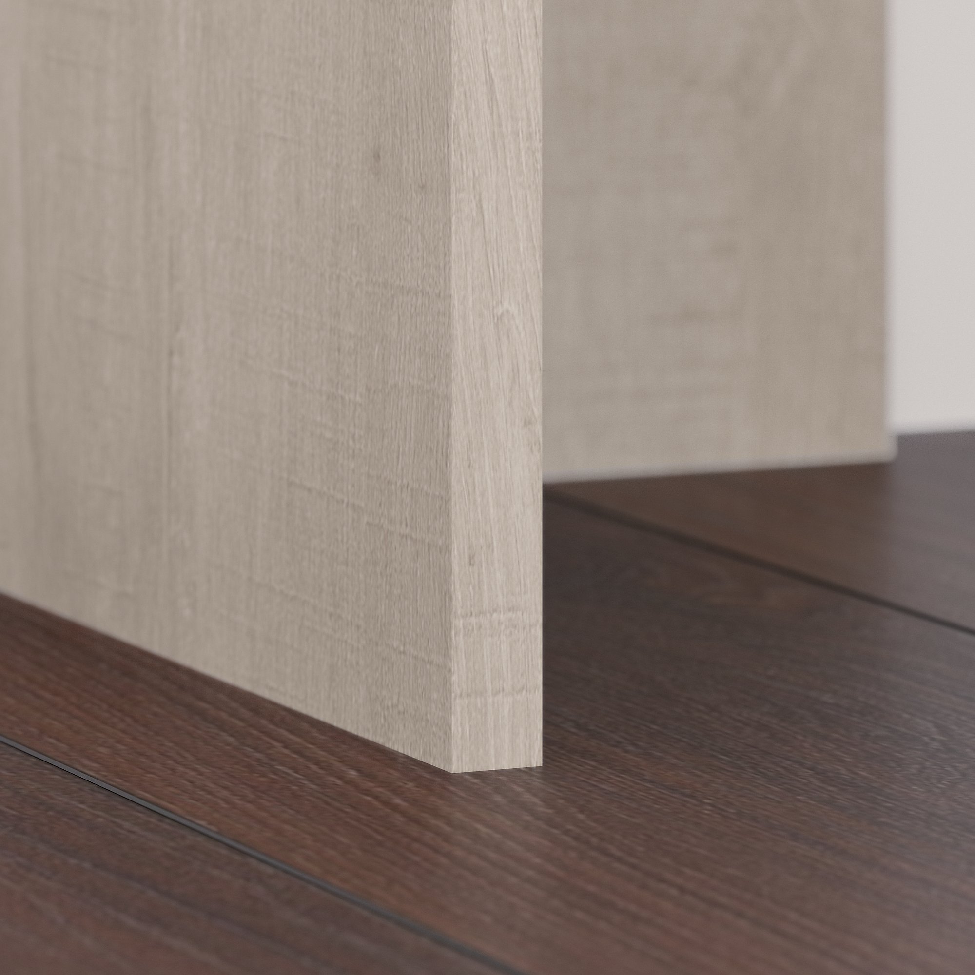 Townhill Washed Gray and Cherry Top Corner Desk-3