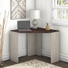Washed Gray and Madison Cherry Corner Desk - Townhill
