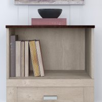 Washed Gray and Madison Cherry Lateral File Cabinet - Townhill-5