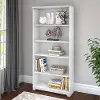 WC31966 Cabot White 5 Shelf Bookcase - Bush Furniture