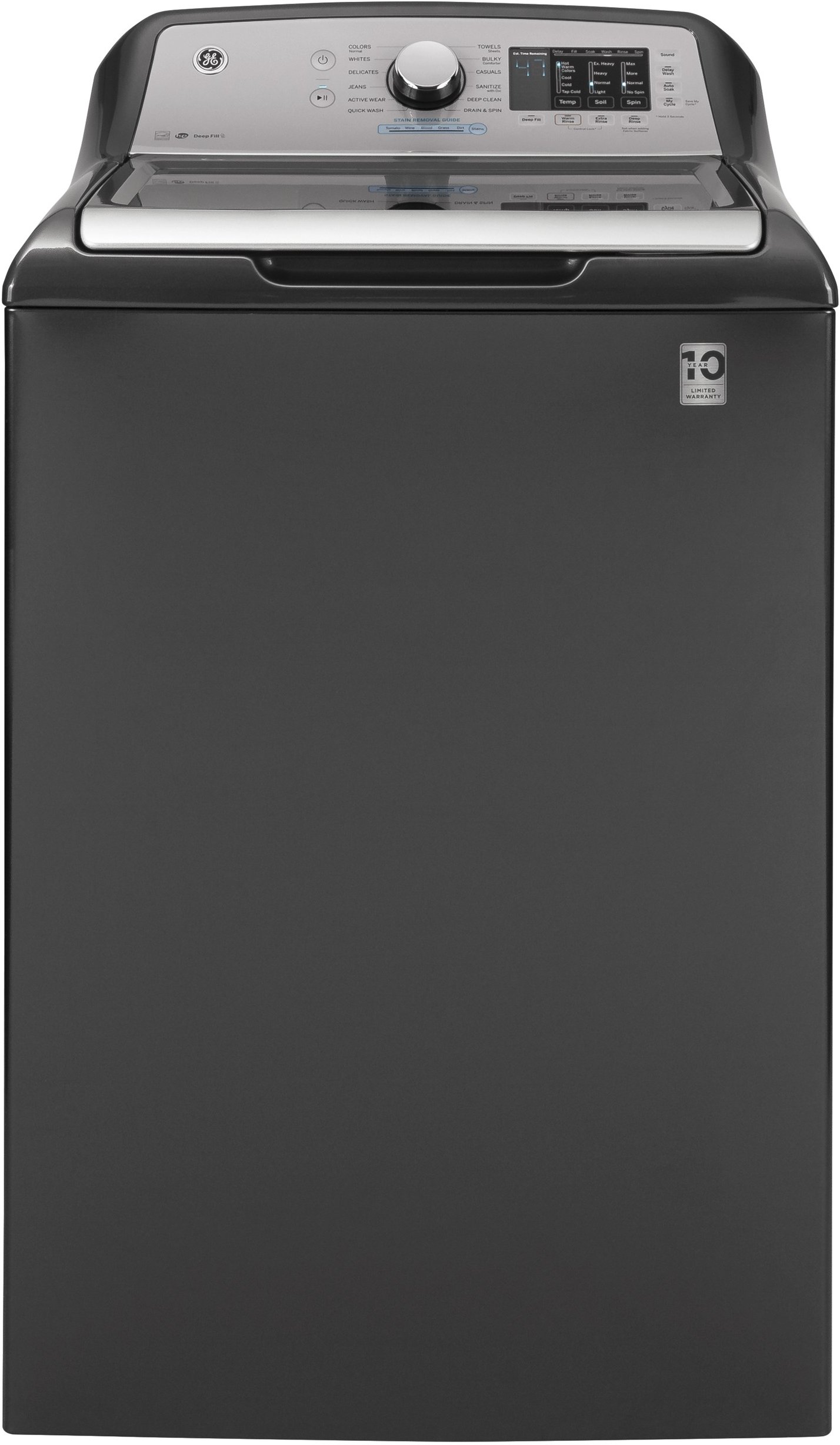 GTW725BPNDG GE Top Load Washer with Tide PODS Dispense - 4.6 cu. ft. Diamond Gray-1