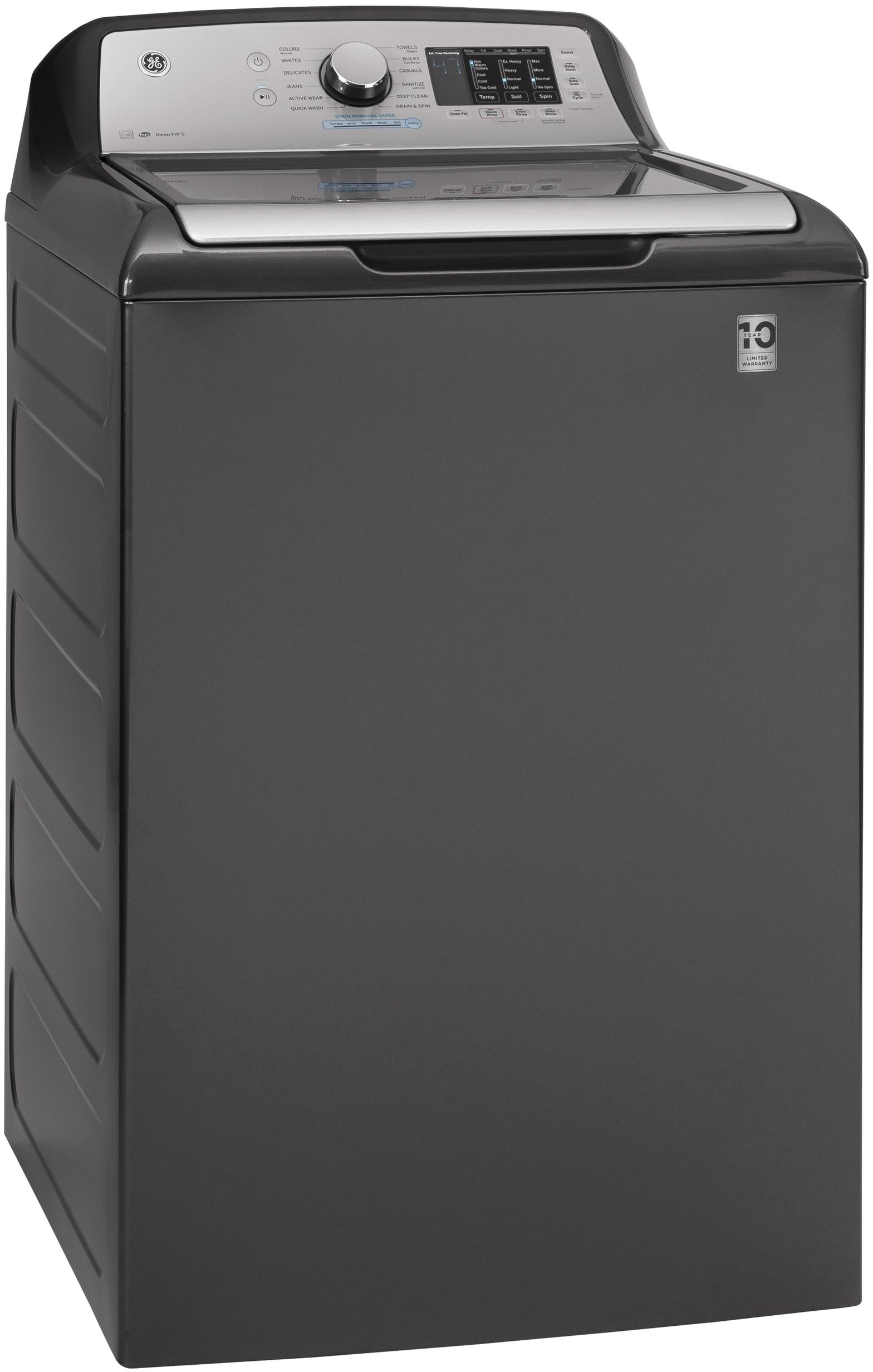 GTW725BPNDG GE Top Load Washer with Tide PODS Dispense - 4.6 cu. ft. Diamond Gray-2