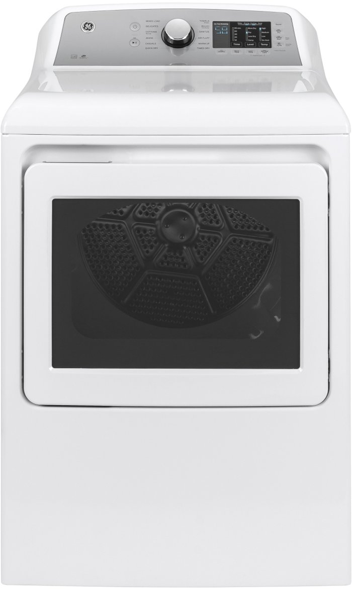 GTD72EBSNWS GE Electric Dryer with HE Sensor Dry - 7.4 cu. ft.
