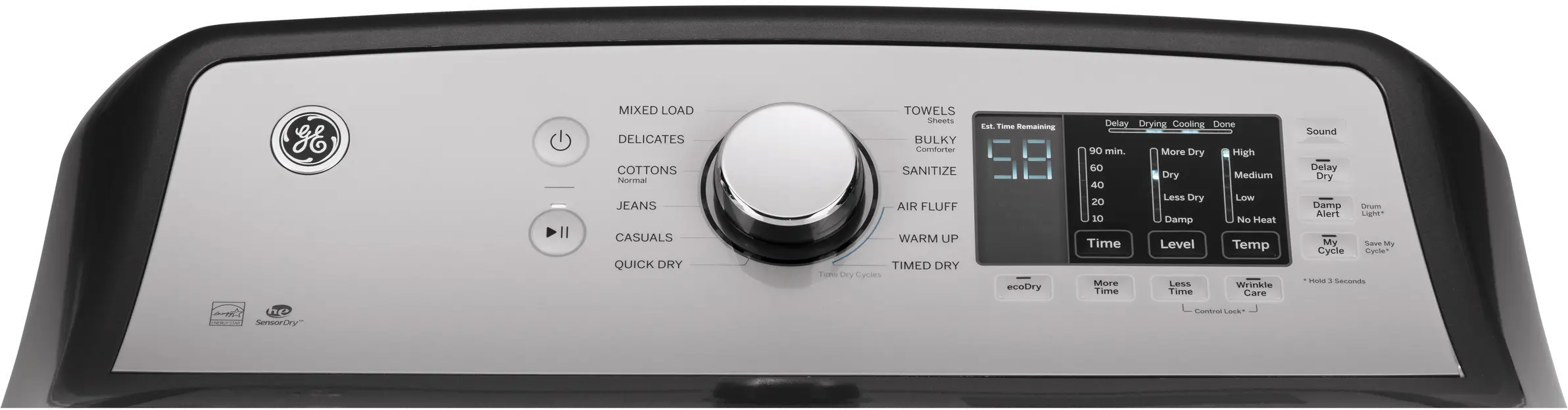 GTD72EBPNDG GE Electric Dryer with HE Sensor Dry - 7.4 cu. ft.-4