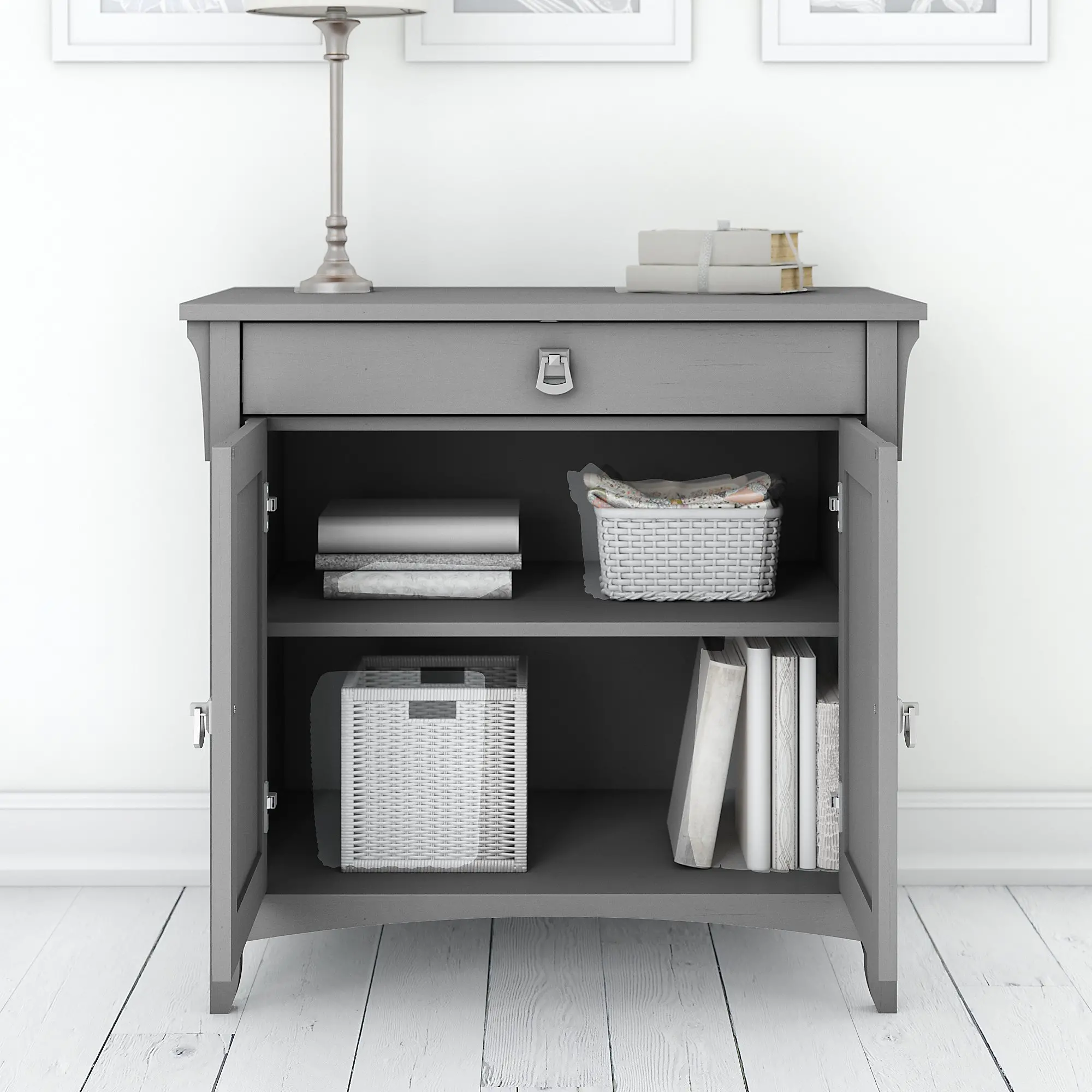SAS432CG-03 Salinas Cape Cod Gray Secretary Desk-4