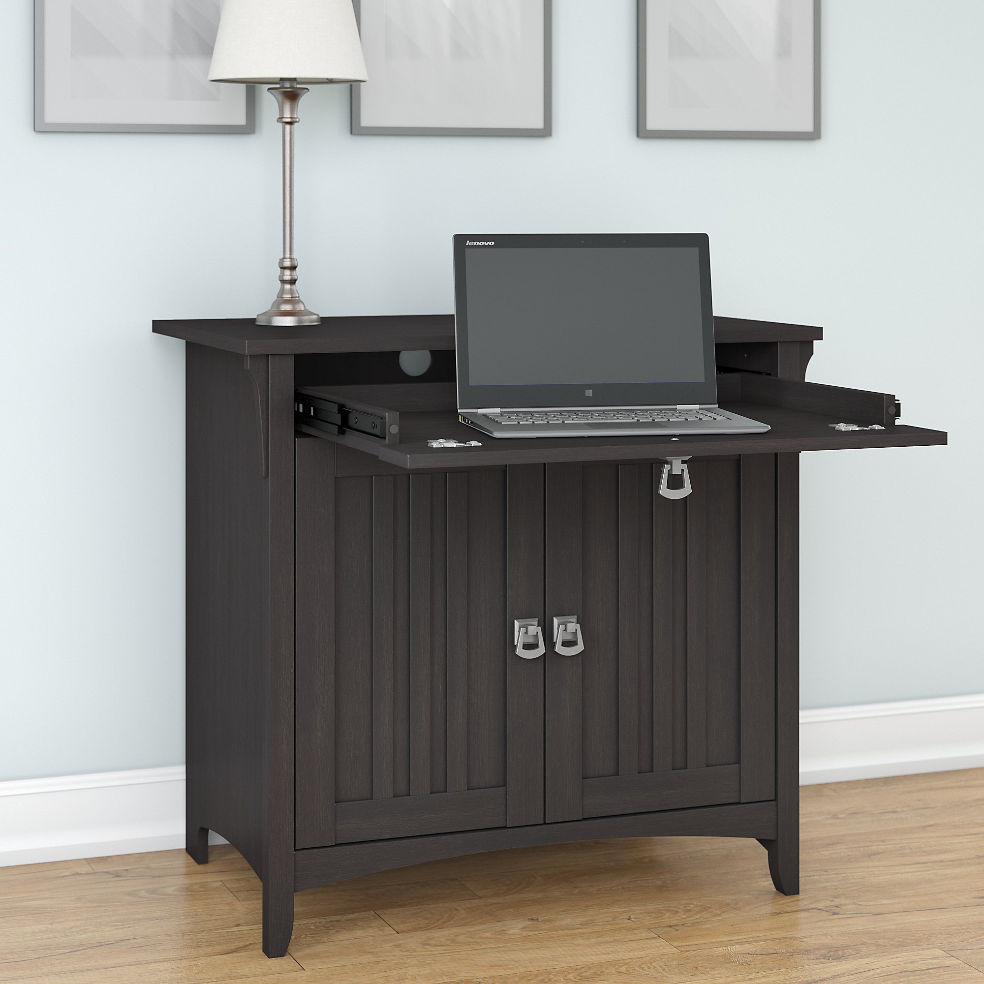 Salinas Vintage Black Secretary Desk-1