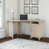 Antique White Corner Desk with Storage - Salinas