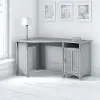 SAD155CG-03 Salinas Cape Cod Gray Corner Pedestal Desk - Bush Furniture