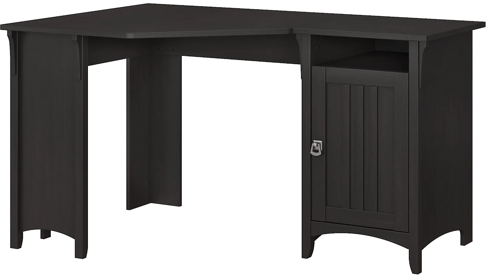 SAD155VB-03 Salinas Vintage Black Corner Pedestal Desk-5