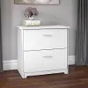 WC31980 Cabot White 2 Drawer Lateral File Cabinet - Bush Furniture
