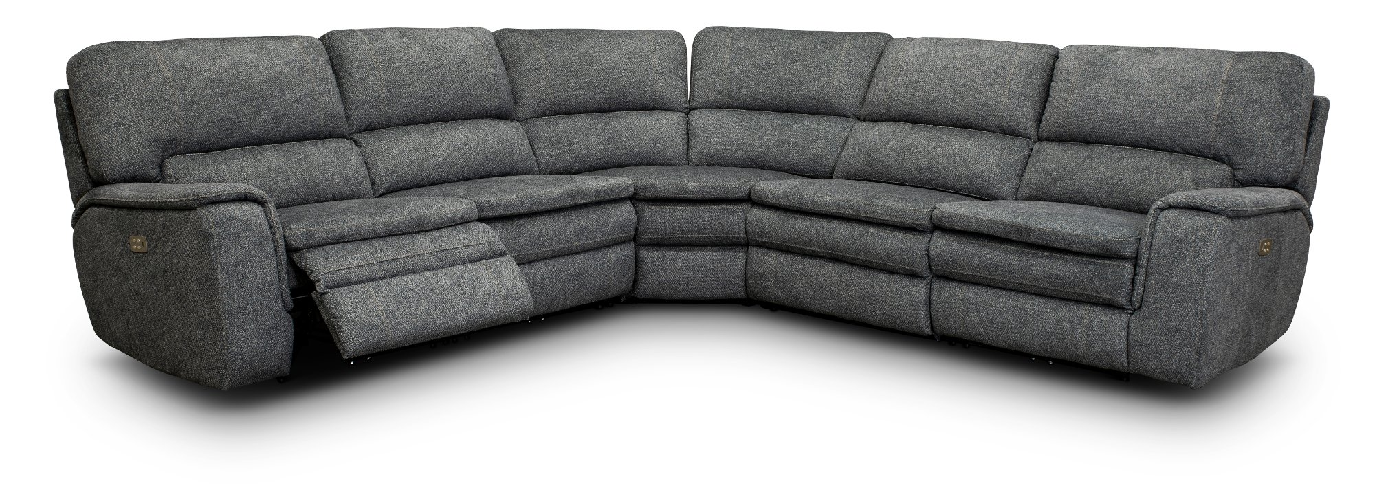 Indigo 5 Piece Power Reclining Sectional - Casey-1