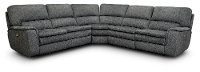 Indigo 5 Piece Reclining Sectional - Casey-3