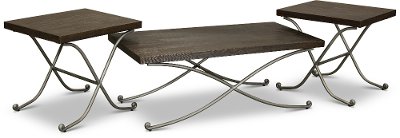 Elegant Oak Coffee Table Set - Hillcrest