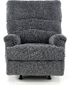 Casual Contemporary Charcoal Gray Rocker Recliner - Manfort