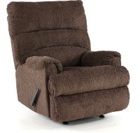 Casual Contemporary Chocolate Brown Rocker Recliner - Manfort