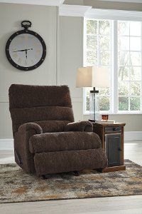 Casual Contemporary Chocolate Brown Rocker Recliner - Manfort-2