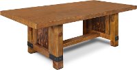 Rustic Pine Dining Room Table - Big Timber