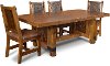 Clearance Rustic Pine 5 Piece Dining Set - Big Timber