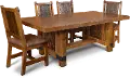 Rustic Pine 5 Piece Dining Set - Big Timber
