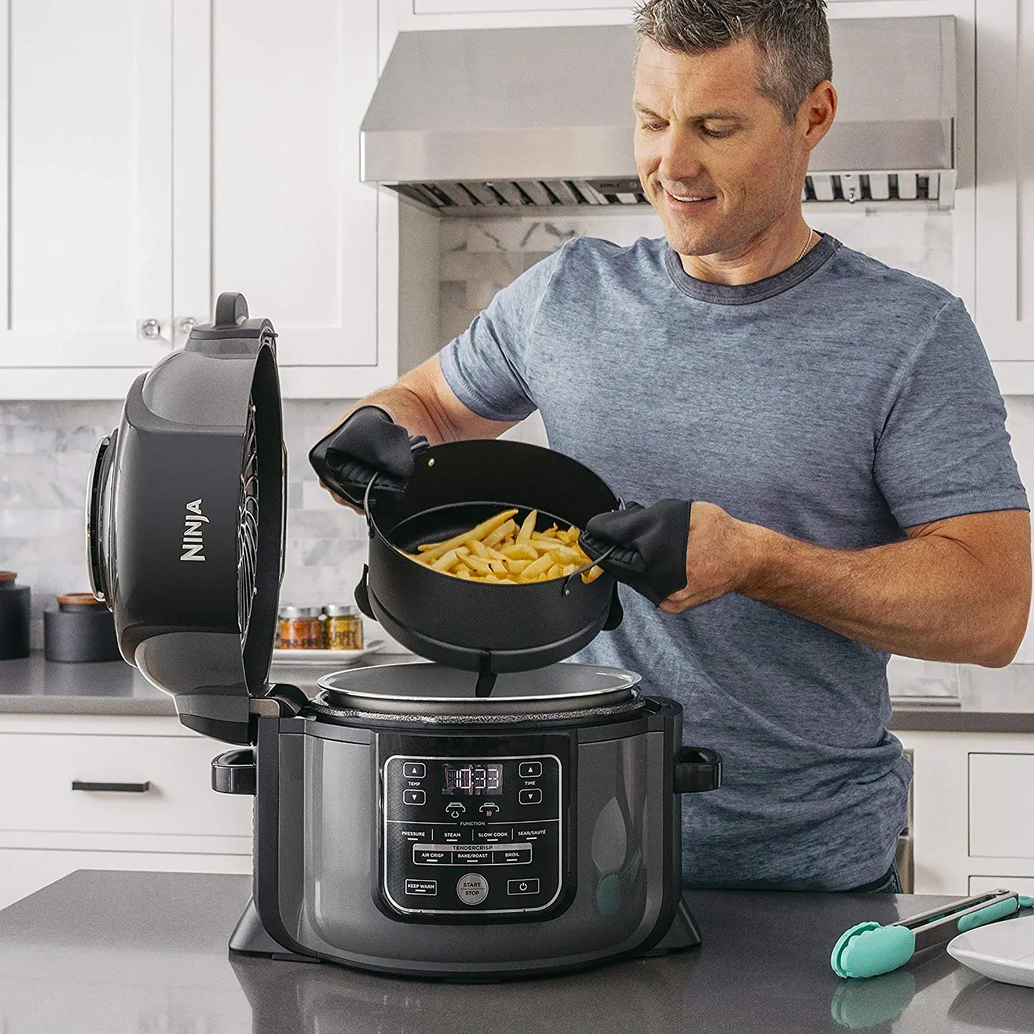 OP301 Ninja Foodi 6.5-Quart Pressure Cooker, Steamer & Air Fryer-5