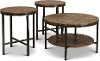 Rustic Round Coffee Table Set - Sedona