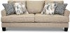 Casual Contemporary Linen Beige Sofa - Bryn