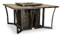 3PC:FRANKLIN/FRPT+BR Modern 3 Piece Patio Fire Pit Bar - Franklin-4