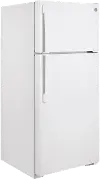 GTS17DTNRWW GE 16.6 cu ft Top Freezer Refrigerator - 28 W White