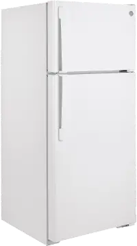 GTS17DTNRWW GE 16.6 cu ft Top Freezer Refrigerator - 28 W White
