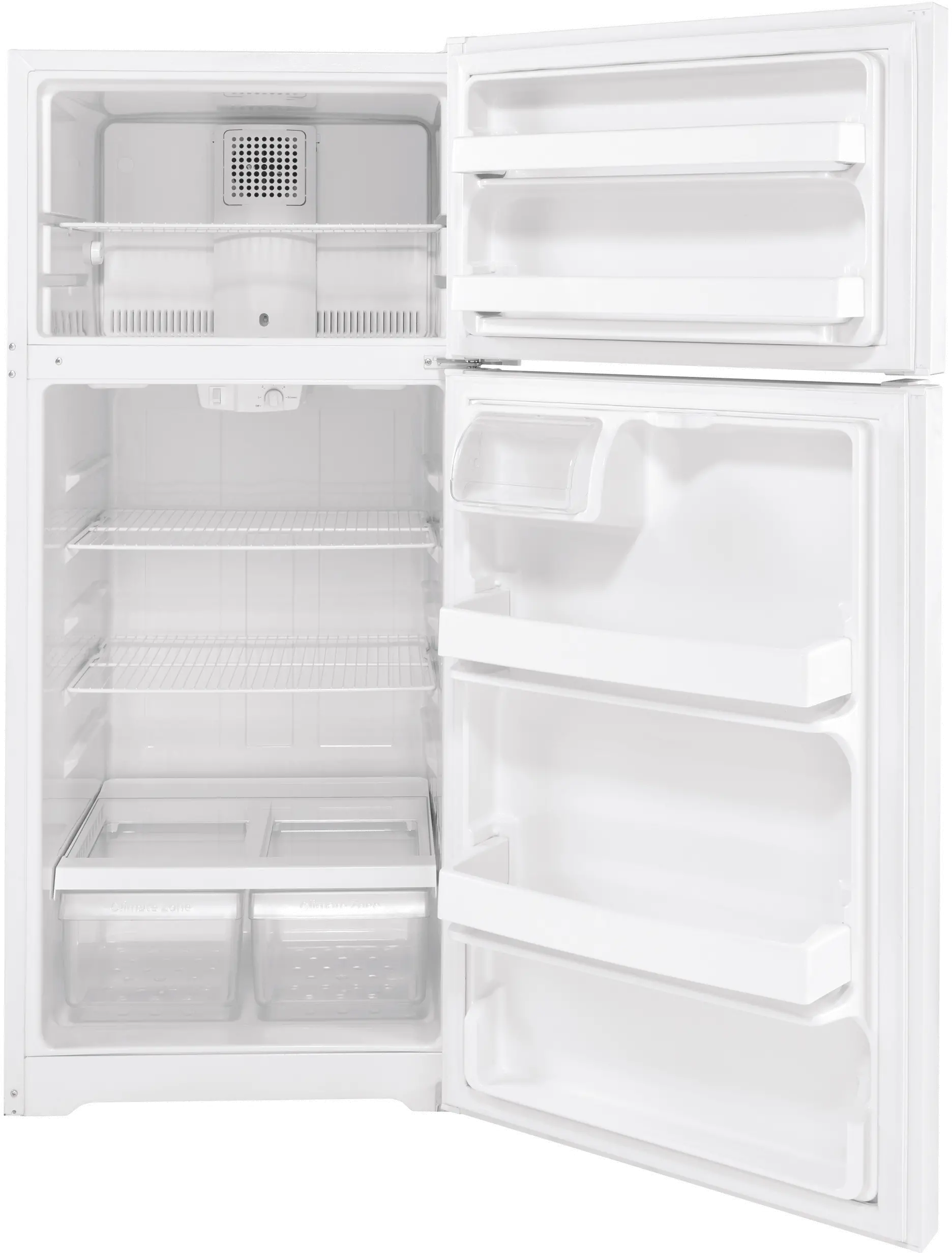 GTS17DTNRWW GE 16.6 cu ft Top Freezer Refrigerator - 28 W White-3