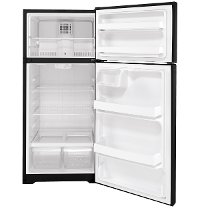 GTS17DTNRBB GE 16.6 cu. ft. Top Freezer Refrigerator - 28 Inch Black-3