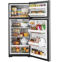 GTS18GSNRSS GE 17.5 cu. ft. Top Freezer Refrigerator - 28 Inch Stainless Steel-2