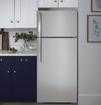 GTS18GSNRSS GE 17.5 cu. ft. Top Freezer Refrigerator - 28 Inch Stainless Steel-4