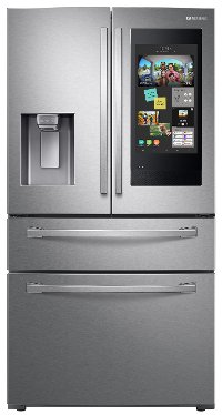 RF28R7551SR Samsung 28 cu ft French Door Refrigerator with Family Hub - 36 W Fingerprint Resistant Stainless Steel