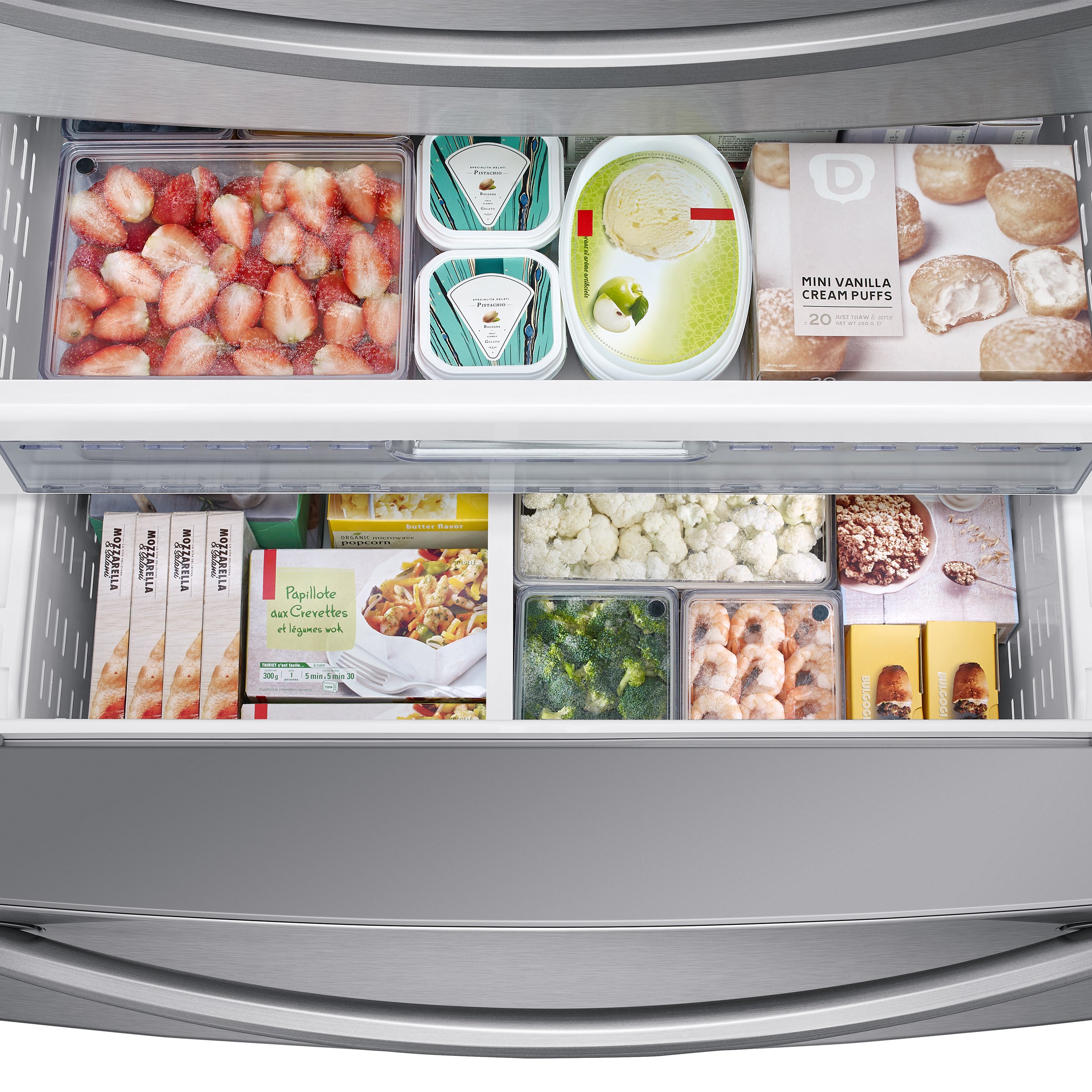 RF28R7551SR Samsung 28 cu ft French Door Refrigerator with Family Hub - 36 W Fingerprint Resistant Stainless Steel-3