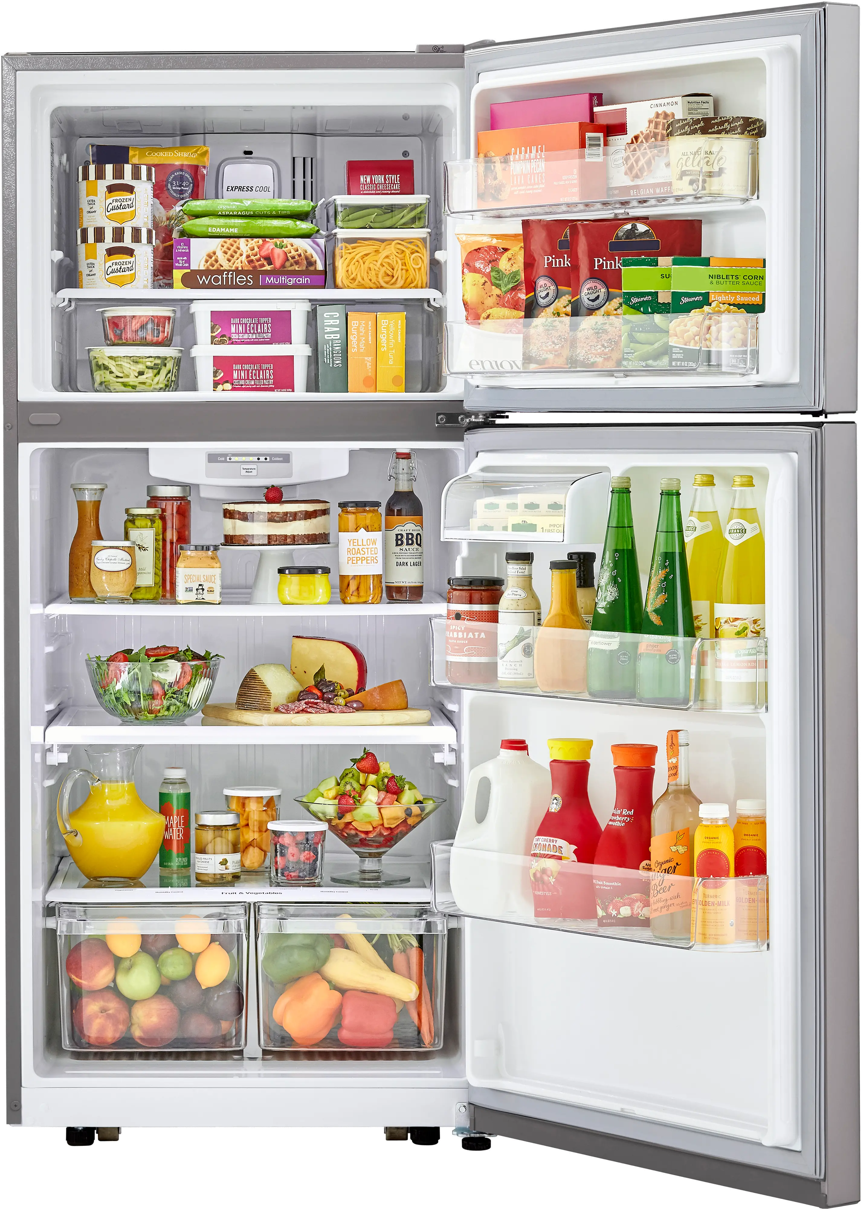 LTCS20020S LG 20.2 cu ft Top Freezer Refrigerator - 30 W Stainless Steel-3