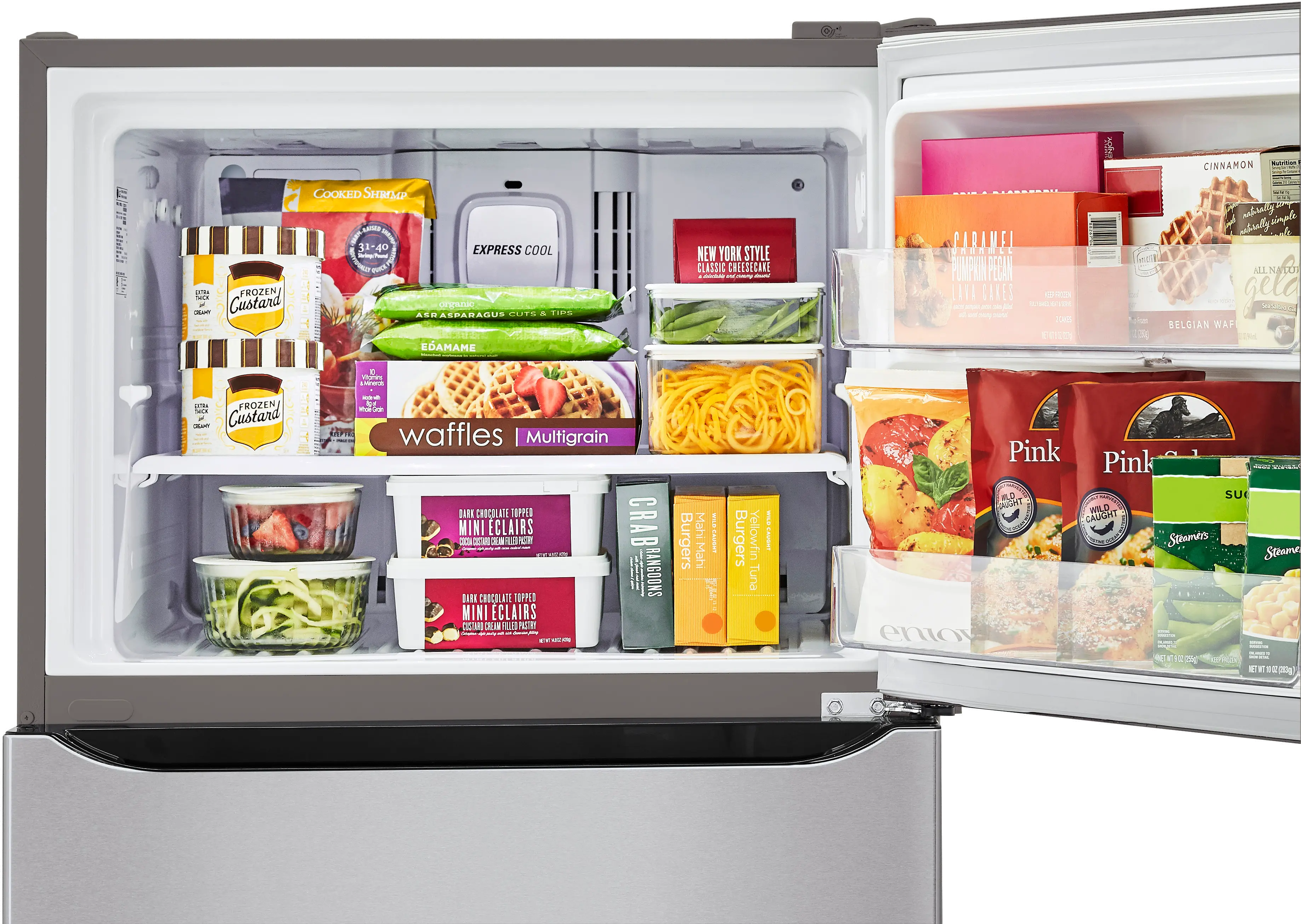 LTCS20020S LG 20.2 cu ft Top Freezer Refrigerator - 30 W Stainless Steel-6